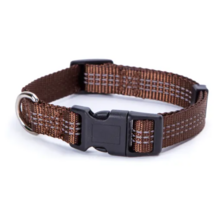 Nobleza obojok nylonový reflexný 1,5 x 25 - 40 cm hnedý